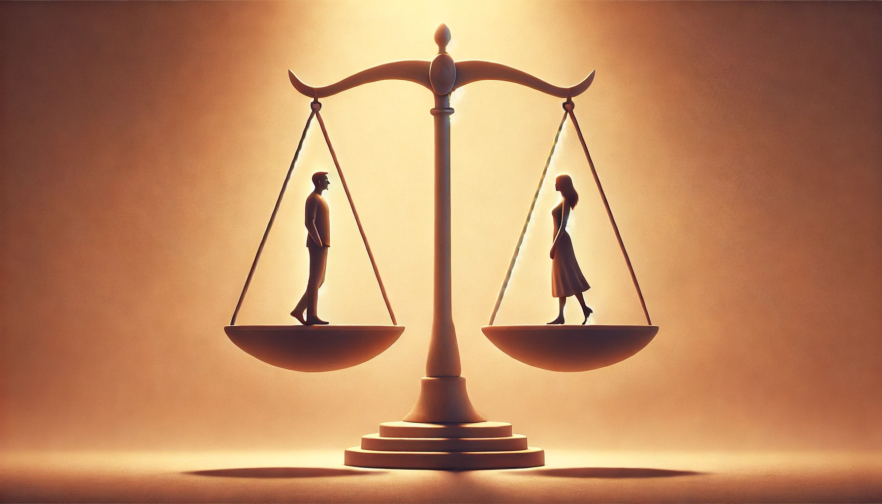 Une balance ou un jeu d’équilibre symbolisant la tension entre autonomie et engagement.